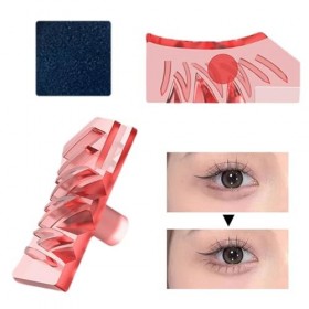Timbres de cils inférieurs,Timbre de faux cils en silicone - 1 paire doutils pour cils avec tampon encreur, facile à mettre 