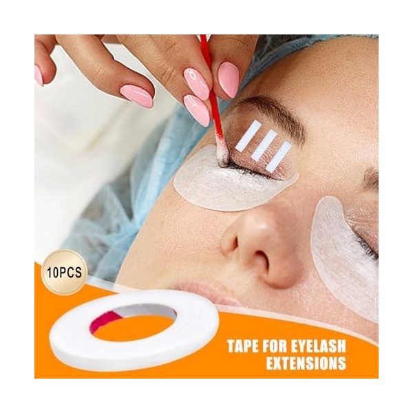 Bandes adhésives pour cils - 10 pièces de ruban dextension et disolation de cils pour femmes | Accessoires de cils pour la 