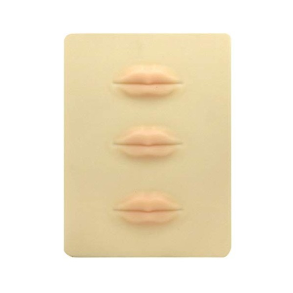 Iegefirm DéButant 3D Silicone Maquillage Permanent Formation de Tatouage Pratique Fausse Peau Vierge pour Microblading LèVre