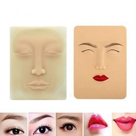 Iegefirm DéButant 3D Silicone Maquillage Permanent Formation de Tatouage Pratique Fausse Peau Vierge pour Microblading LèVre