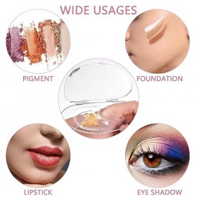 Ouligay Palette de mélange de maquillage en acrylique pour fond de teint - Plateau transparent pour mélanger le maquillage de