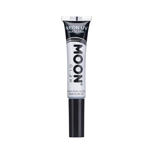 Moon Glow Mascara UV néon | Couleur néon vive, brille sous un éclairage UV | Maquillage néon, rose foncé, 15 ml paquet de 1 