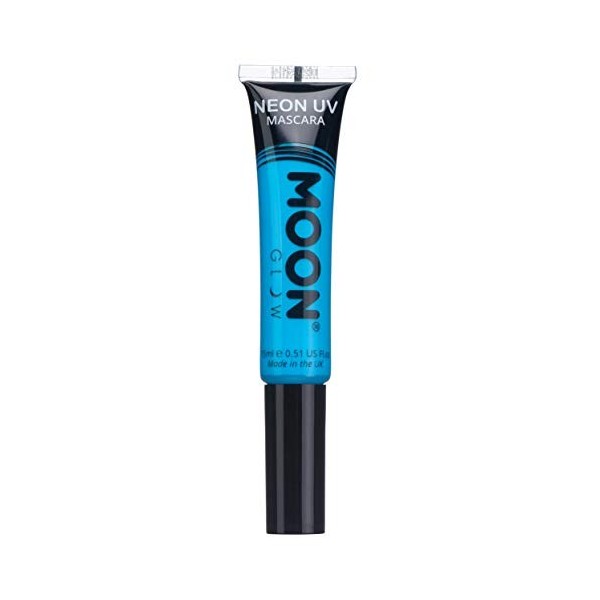 Moon Glow Mascara UV néon | Couleur néon vive, brille sous un éclairage UV | Maquillage néon, rose foncé, 15 ml paquet de 1 