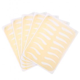 5PCS Peau de Pratique de Tatouage de Sourcil, Formation Permanente de Maquillage peau de Pratique de Microblading Peau de Fau