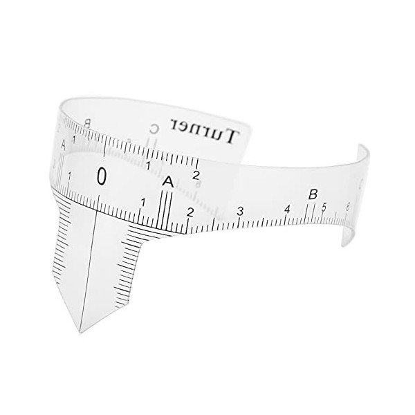 Outil de Mesure de Règle de Conception de Forme de Sourcil de Microblading, Règle de Positionnement de Sourcil avec Léchelle