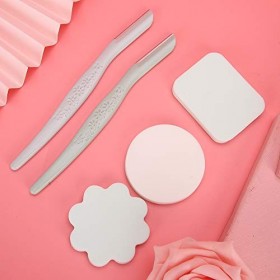 5 Pièces Tondeuse à Sourcils Maquillage Poudre Douce Bouffée Ensemble Doutils Cosmétiques, Brouillard de Sourcils en Acier I