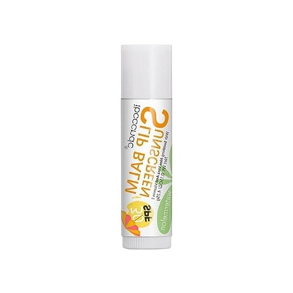 oueyfer Crème Solaire À Lèvres SPF 30 UVAProtection Lèvres Pastèque Saveur Rouge À Lèvres Banane Solaire Incolore Humidité Cr