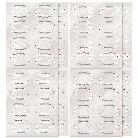 Eyeliner Pochoir,Sticker Pochoir Fard à Paupières Eyeliner Pochoir,Pochoir Eyeliner Réutilisable,Pochoir Smoky Eye/Cat Eye,Po