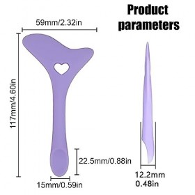 CRLLDPM Outil de Maquillage des Yeux Pochoirs Eyeliner Maquillage Oculaire Applicateur dOutils pour Cils en Silicone Réutili