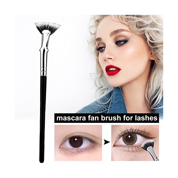 Pinceau mascara – Brosse à cils coudée à 120° – Brosse à cils – Brosse à cils pour des effets naturels soulevés, améliore les