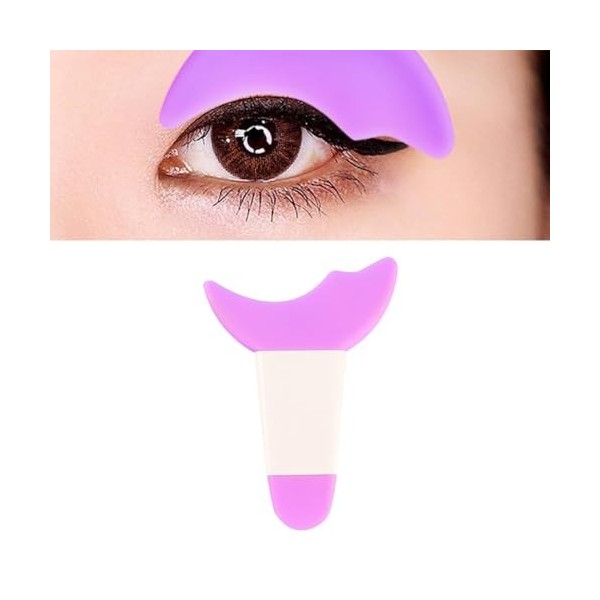 Outil de Protection des Cils pour Mascara, Applicateur Multifonctionnel en Silicone Réutilisable, Protection pour les Yeux, é