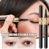 Eye-liner imperméable | Stylo eye-liner résistant à l’eau Maquillage des yeux, crayons eye-liner noirs avec pointe pinceau ul