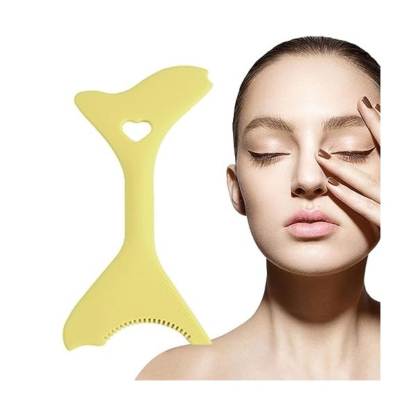 Pochoir de maquillage en silicone | Pochoirs Eyeliner Multifonctionnels Portables Légers,Outil applicateur de mascara pour dé