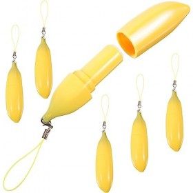 FOMIYES Tubes De Baume À Lèvres 6Pcs Récipient De Rouge À Lèvres En Forme De Banane 5G Porte-Échantillon De Baume À Lèvres Fa