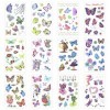 12PCS Butterfly Flash Tattoo Stick, Butterfly Stick, Temporary Child Stick, toy Party Pack fill, Waterproof Tattoo stick