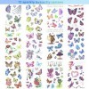 12PCS Butterfly Flash Tattoo Stick, Butterfly Stick, Temporary Child Stick, toy Party Pack fill, Waterproof Tattoo stick