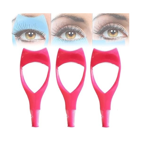 Lot de 3 protections applicateurs de mascara, outils de mascara 3 en 1, outils de mascara, applicateur de mascara, bouclier d