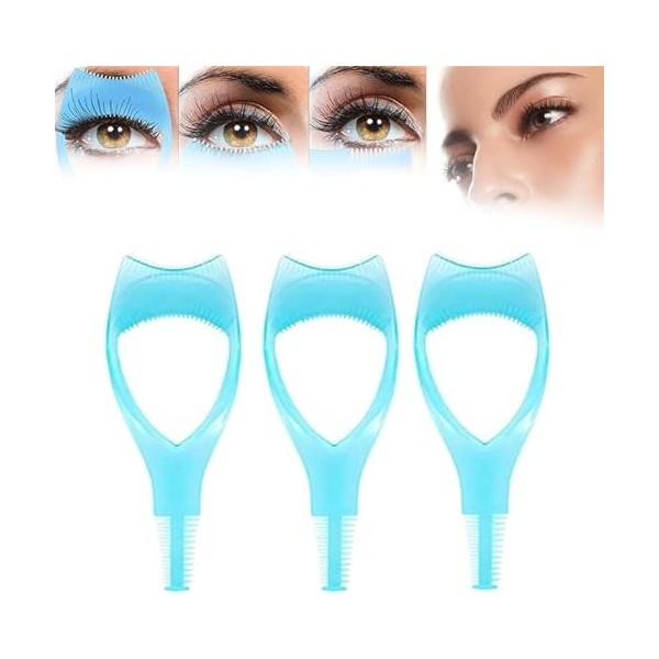 Lot de 3 protections applicateurs de mascara, outils de mascara 3 en 1, outils de mascara, applicateur de mascara, bouclier d