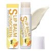 Chapstick avec FPS 30 - Crème solaire hydratante pour les lèvres | Crème solaire pour les lèvres format voyage, protection so