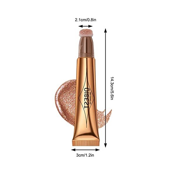 pologmase Bronzer Liquide, Bâton De Baguette Surligneur, Fard À Joues Maquillage En Plâtre Coupe Bronzant Avec Applicateur Co