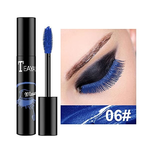 HAOHAG Couleur Mascara Cils Volumateur et Allongeant Imperméable à l’eau Anti-transpiration 4D Plus Volumineux Longue Luxueus