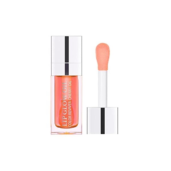 Gloss à lèvres hydratant avec haute brillance pour que les lèvres paraissent plus pleines, hydratant, anti-adhésif, 6 ml, pie