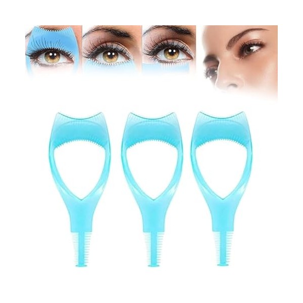 Lot de 3 outils 3 en 1 pour applicateur de mascara, outil de séparation de cils, outil de maquillage cosmétique et de cils 3