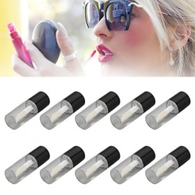 Tube de Brillant à Lèvres Portable 10 Pièces 1.5ml Récipient de Brillant à Lèvres Transparent Vide avec Couvercle étanche pou