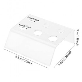 Porte-gobelet en Acrylique arqué pour Tatouage, Maquillage Permanent, Microblading, Pigment, Transparent, Pratique, Durable, 