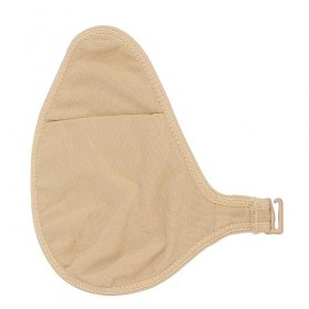 Poche de Protection du Sein, Sac de Poche en Coton, Poche de Protection du Sein Souple et élastique Portable pour Faux Sein d