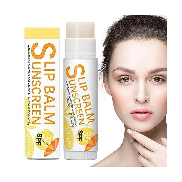 Baume à Lèvres Solaire,Crème solaire pour les lèvres Bum Sun SPF30 | Crème solaire pour les lèvres, crème solaire format voya