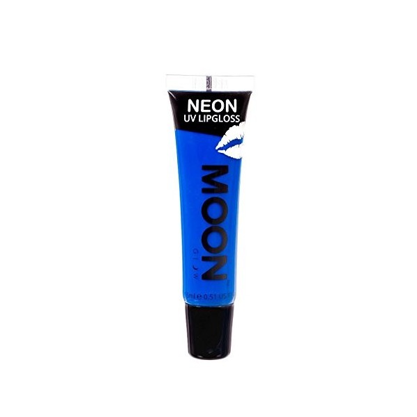 Moon Glow Neon UV Gloss à lèvres – Parfumé et brille brillamment sous les rayons UV, Banane Jaune, 15 ml Pack de 1 