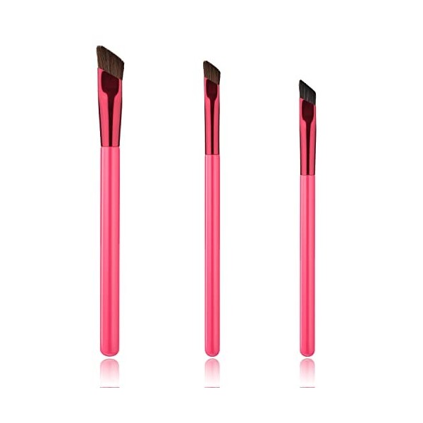 3pcs Pinceau à Sourcils, Doux Brosse à Sourcils Multifonctionnel Pinceau en Fibre de Sourcil Pinceau à Sourcils pour Femme po