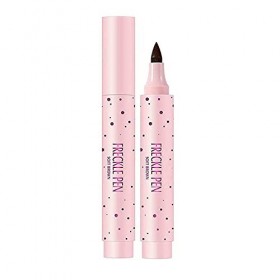 2 Colors Freckle Pen,Natural Lifelike Fake Freckles Makeup Pen, Magic Freckle Color Makeup Tool, Long-Lasting and Waterproof 