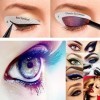 PLABBDPL pochoir eyeliner 4 Paquets Sticker Pochoir Fard à Paupières Eyeliner, dautocollants auxiliaires pour fard à paupièr