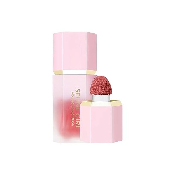 Crème Blushes Maquillage, Fards à joues liquides de maquillage longue tenue dapparence naturelle, Bâton de fards à joues pou