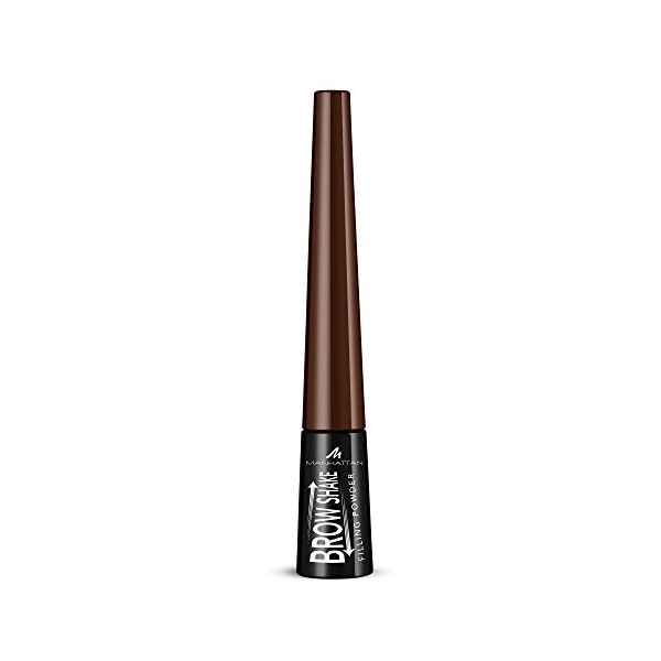 Manhattan Brow Shake Filling Powder, 2 en 1 Poudre à sourcils et eyeliner pour sourcils définis ou effet smoky eyes Couleur m