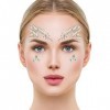  STYLE 02 - Glamza Face Crystal Sticker 6 Gems Set Women Mermaid Rave Festival Glitter Rhinestone Temporary Tattoo Face Jewe