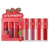 Lot de 4 gloss à lèvres Velvet - Ne se décolore pas - Ne colle pas - Rouge à lèvres liquide - Rouge à lèvres vert D, taille 