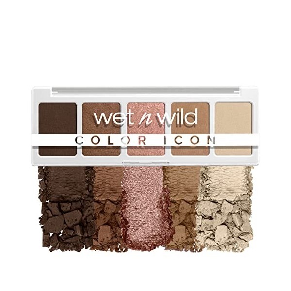wet n wild, Palette 5 Nuances Color Icon, Palette de Fards à Paupières, 5 Couleurs Richement Pigmentées pour un Maquillage Qu