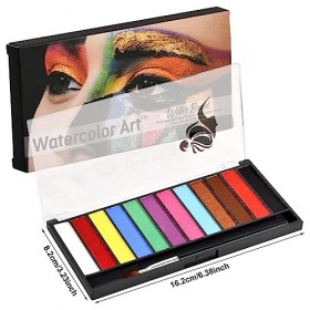 Nivofu Peinture Corporelle pour Le Visage, 12 Couleurs Palette de Maquillage pour Enfants, Non Toxique, Peinture Visage Sécur