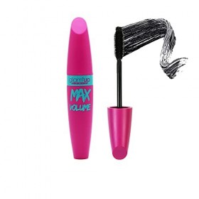 GlamUp Paris - Mascara Volume Max - Effet Volumateur - Haute Définition - Brosse Souple - Facile à Utiliser - Noir