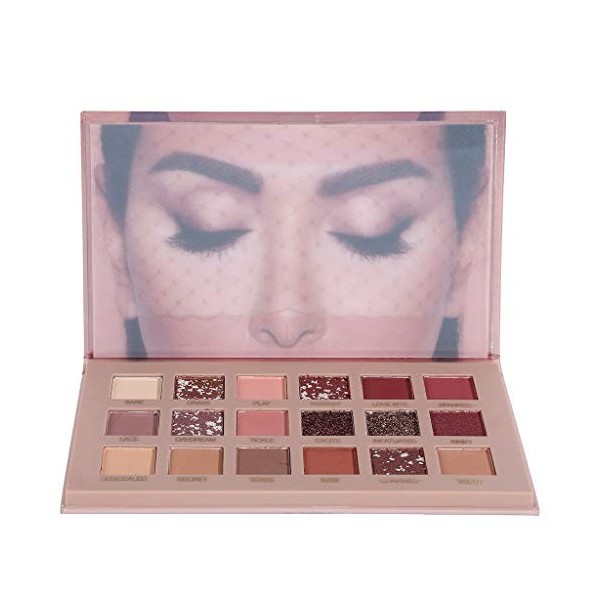 Belle Femme, Routefuture Beauté Maquillage Disque Ombre à Paupières à Paillettes 18 Couleurs Brillant Poudre Scintillante Mat