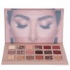 Belle Femme, Routefuture Beauté Maquillage Disque Ombre à Paupières à Paillettes 18 Couleurs Brillant Poudre Scintillante Mat