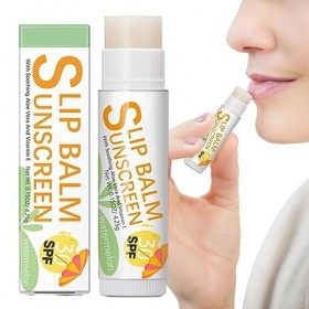 Baume à lèvres FPS - Bum Sun Baume à Lèvres SPF30 - Crème solaire format voyage pour les lèvres, apaise et hydrate les lèvres