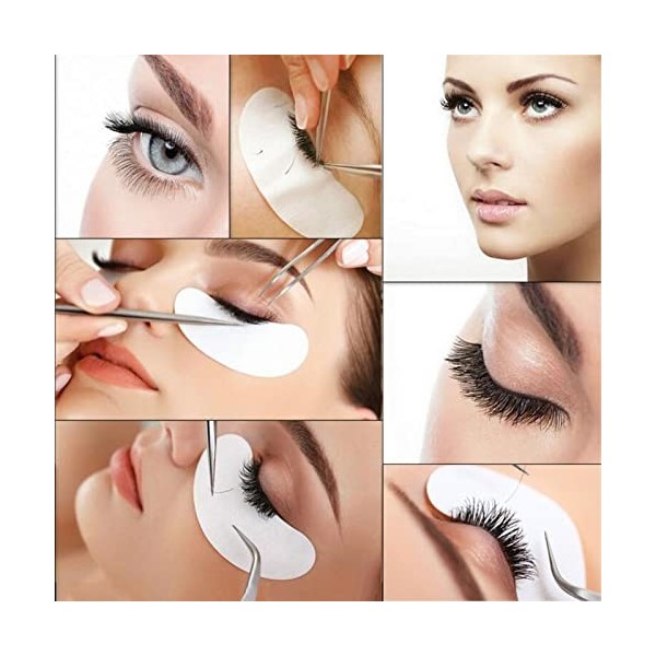 20 Paire Patchs Pour Extensions de Cils,Gel Patch de Cils,Non Pelucheux Gel Yeux Patchs Cils,Eye Gel Patch Lashes Yeux Eye Pa