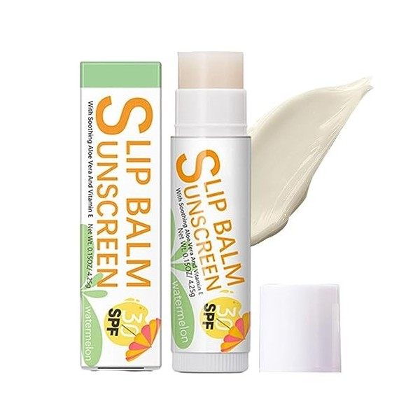 Baume à Lèvres Solaire | Bum Sun Baume à Lèvres SPF30,Crème solaire format voyage pour les lèvres, apaise et hydrate les lèvr