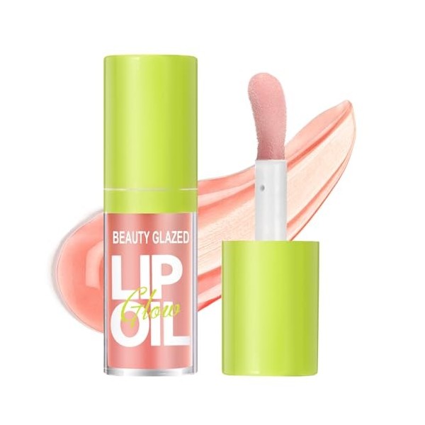 LOPHE Professional Makeup Gloss Huile à Lèvres Oil Lip Drip, Gloss Repulpant Levres Plumping Lip Gloss Tinted Lip Balm Adapté