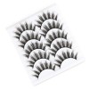 Oreola 3D Faux Cils Fluffy Anime Lashes Cils Artificiels 5 Paires Faux Cils Ensemble Spiky Lashes Faux Mink 6 Couches Dramati