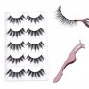 Cils Magnétiques, Cils Magnétique, 5 Paires Ultra-Minces Cils, 3D Faux Cils, Faux Cils Naturels, Faux Cils, Longs Fake Lashes